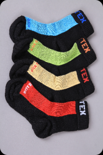 Surtex - dětské ponožky froté, 70% merina, mix barev Velikosti ponožek, rukavic: 18-19