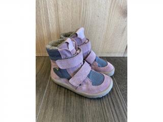 Zimní Froddo Barefoot TEX G3160189-7 Grey/Pink Velikost obuvi: 24