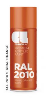 Akrylátová barva RAL Akrylátová barva (RAL2010) signální oranžová 400ml