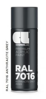 Akrylátová barva RAL Akrylátová barva (RAL7016) šedá antracit 400ml