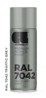 Akrylátová barva RAL Akrylátová barva (RAL7042) šeď dopravní A 400ml