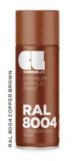 Akrylátová barva RAL Akrylátová barva (RAL8004) hnědá měděná 400ml