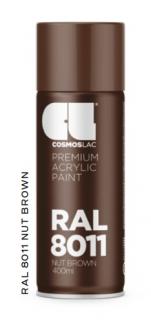 Akrylátová barva RAL Akrylátová barva (RAL8011) hnědá oříšková lesklá 400ml