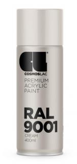 Akrylátová barva RAL Akrylátová barva (RAL9001) krémová bílá 400 ml