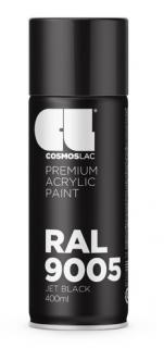 Akrylátová barva RAL Akrylátová barva (RAL9005) černá pololesklá RAL 9005 400 ml