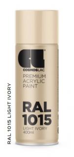 Akrylátová barva RAL Akrylátová barva slonová kost lesklá RAL 1015 400 ml
