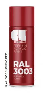 Akrylátová barva RAL Akrylátová barva třetí generace (RAL3003) rubínová lesklá 400ml