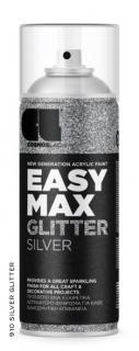 Akrylátová barva RAL Spray Easy Max N910 lak se třpytkami stříbrný 400 ml