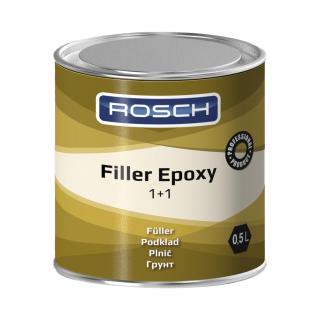 PLNIČ EPOXYDOVÝ  1 : 1 ROSCH / THINNER EPOXY -  0,5l Objem: FILLER EPOXY 1l šedý