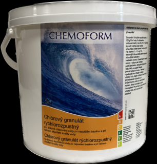 Chlorový granulát rychlorozpustný 3kg - chloršok, Chlór granulát, CHEMOFORM