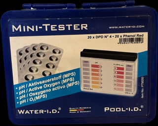 Tabletkový tester (O2/Ph) - pro měření vody při bezchlorové údržbě