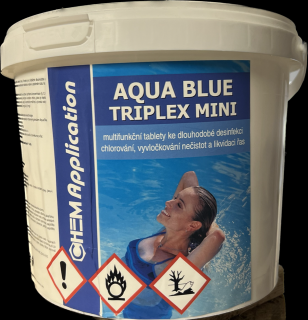 Triplex tablety MINI 3kg (po 20g) - chlor trio (kombi tablety) AQUA BLUE