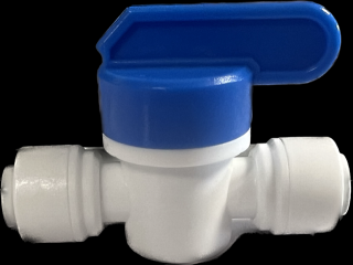 Uzavírací ventil - prop. potrubí 1/4  (6,35mm) / prop. pot. 1/4  (6,35mm) dávkovací pumpy POOLSERVIS