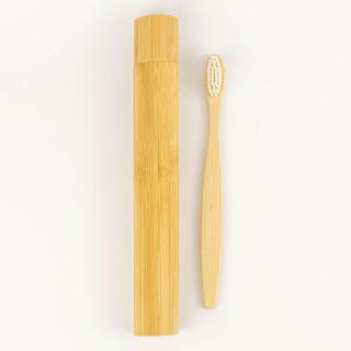Bambusový zubní kartáček a obal  - 1ks