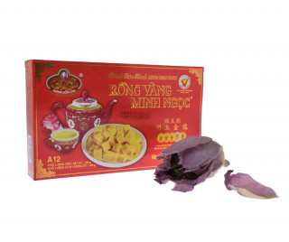 Císařský čaj v lotusu s tradičním vietnamským dezertem