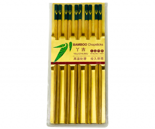 Dekorované bambusové hůlky - sada