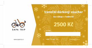 Sapa Trip - Elektronický Vánoční poukaz v hodnotě 2500 Kč