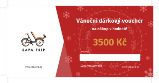 Sapa Trip - Elektronický Vánoční poukaz v hodnotě 3500 Kč