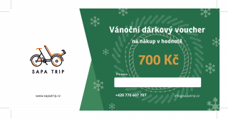 Sapa Trip - Elektronický Vánoční poukaz v hodnotě 700 Kč