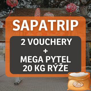 Sapa Trip - Voucher pro 2 osoby + 18 Kg mega pytel rýže