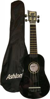 Ashton UKE 110 BK černé sopránové ukulele + obal zdarma
