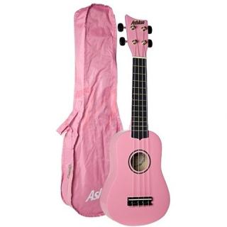 Ashton UKE 110 PK růžové sopránové ukulele + obal zdarma