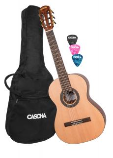 Cascha HH 2079 klasická kytara SET - obal, trsátka zdarma