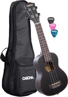 Cascha HH 2300 Premium Concert Ukulele Set - ukulele koncertní+ obal a trsátka zdarma