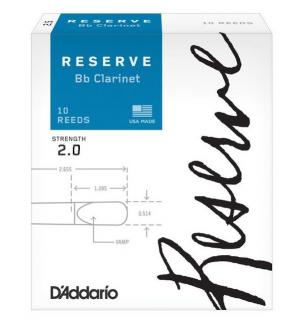 D'Addario RESERVE DCR1020l plátky na B klarinet tvrdost 2 množstevní sleva: plátek 1ks