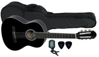 GEWApure klasická kytara černá velikost 3/4  + zdarma ladička, obal