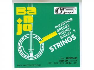 GORSTRINGS 18BB5-06 struny na banjo (.011 - .024) Phosphor Bronze