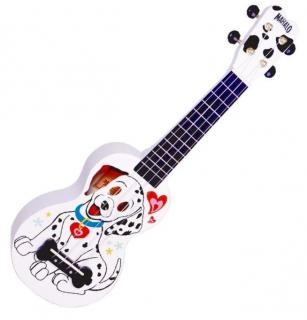 Mahalo MA1DA-WT Dalmatian sopránové ukulele + obal zdarma