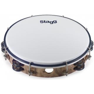 STAGG TAB-210P/WD tamburína dvouřadá laditelná - velikost cca 25cm