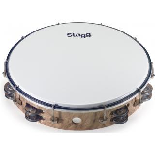 Stagg TAB-212P/WD, dvouřadá laditelná tamburína, 12