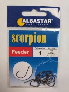Albastar - háčky Scorpion Feeder vel. 1, 10ks