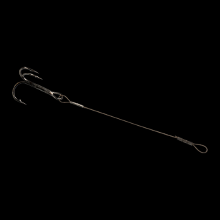 EFFZETT - lankový návazec, trojháček vel.4, 8cm, 15kg