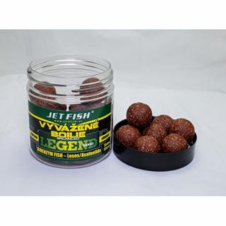 JET FISH - LEGEND Range vyvážené boilie 250ml - 24mm - Bioenzym Fish - losos-asafoetida