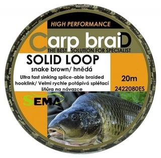 SEMA - Carp Braid SOLID LOOP návazcová šňůra - 10m / 18,2kg