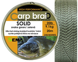 SEMA - Carp Braid SOLID návazcová šňůra - 10m / 13,6kg