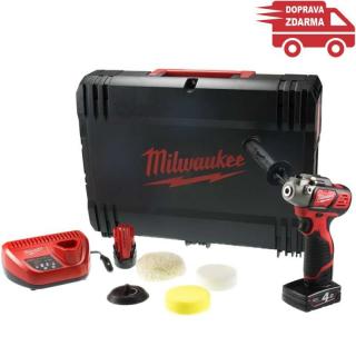Akumulátorová leštička M12 BPS-421X Milwaukee - 12V / 2.0 Ah + 4.0 Ah