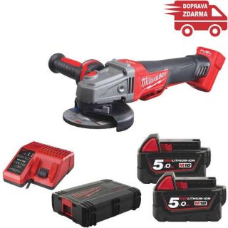 Akumulátorová úhlová bruska M18 CAG115XPDB-502X Fuel Milwaukee - Ø 115 mm, 2x5.0 Ah