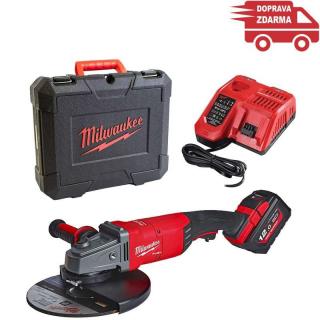 Akumulátorová úhlová bruska M18 FLAG230XPDB-121C Milwaukee - Ø 230 mm, 18V/ 1x 12.0Ah