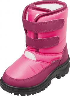 Dětské sněhule Playshoes růžové na suchý zip