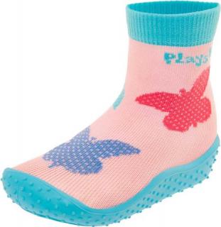 Playshoes ponožky koupací s protiskluzovou podrážkou motýl