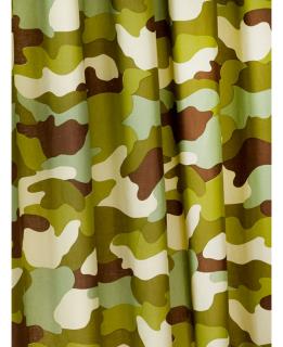 Závěsy do oken maskáč zelený camouflage