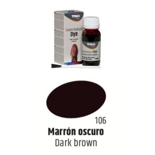 Hnědá Barva na semiš Suede / Nubuck Dye TRG Dark Brown 106