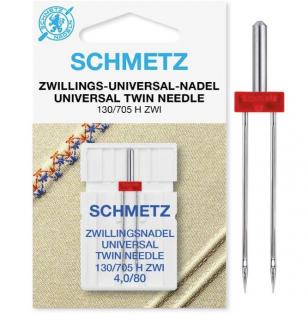 DVOJJEHLA Schmetz 705 H-ZWI UNIVERSAL - 90/4,0 - rozteč 4,0mm