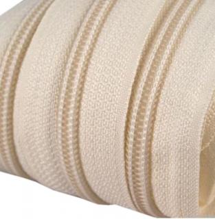 Nekonečný zip - spirálový 5mm, krémová
