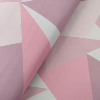 Zimní softshell 10/3 - Trojúhelníkový maskáč - růžová