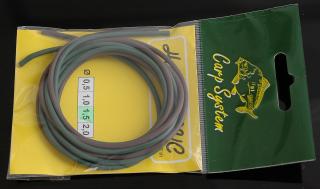 Hadička PVC 1m zelená, 1m hnědá průměr díry: 0,5mm